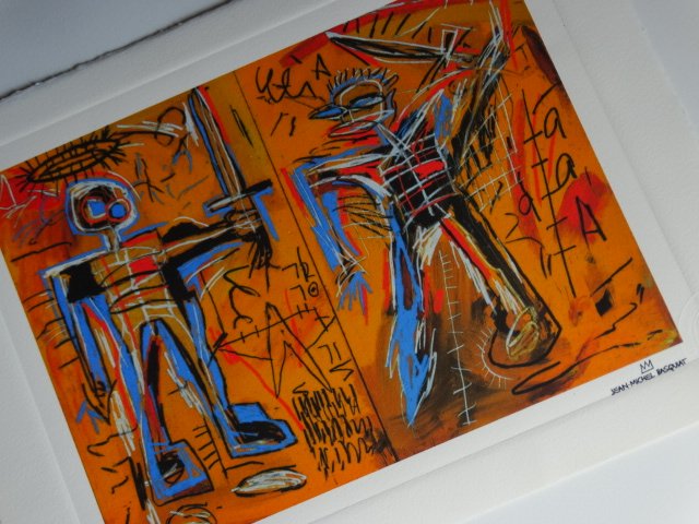 JEAN-MICHEL BASQUIAT, PLATE SIGNED AND HAND NUMBERED (1 of 5)