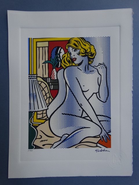 ROY LICHTENSTEIN, PLATE SIGNED AND HAND NUMBERED (1 of 4)