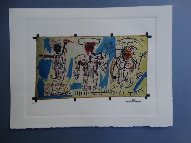 JEAN-MICHEL BASQUIAT PLATE SIGNED AND HAND NUMBERED (1 of 6)