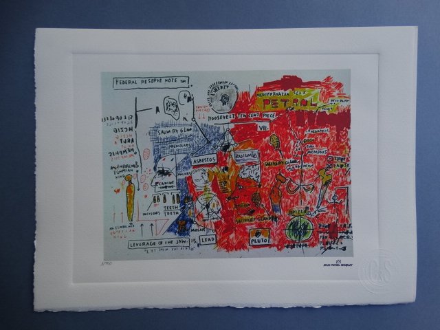 JEAN-MICHEL BASQUIAT PLATE SIGNED AND HAND NUMBERED (1 of 6)