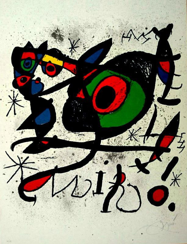 Joan Miro, 1972, hand signed and hand numbered (1 of 3)