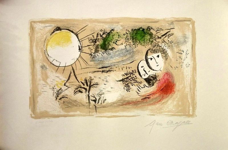 Marc Chagall, Le Repós, 1968, hand signed. (1 of 3)