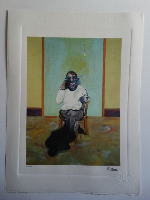 FRANCIS BACON, PLATE SIGNED AND HAND NUMBERED (1 of 3)