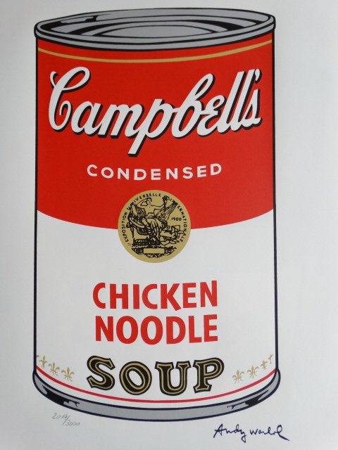 ANDY WARHOL, LITHOGRAPH SIGNED AND  HAND NUMBERED (1 of 2)