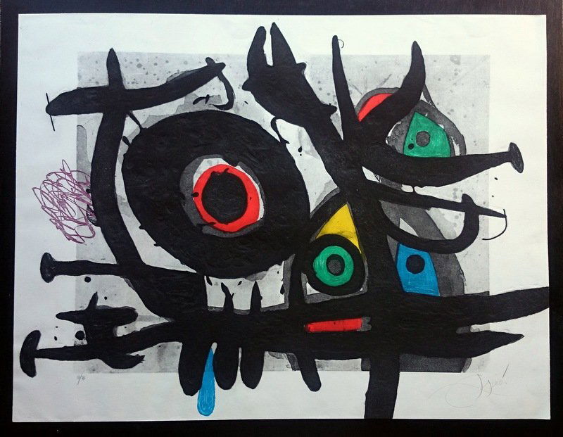 Joan Miró, etching and aquatint, carborundum (1 of 5)