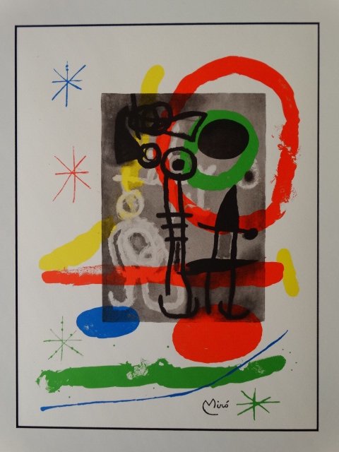 JOAN MIRO, SIGNED, 1980 (1 of 6)