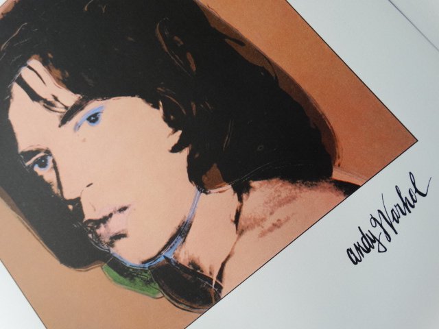 ANDY WARHOL, PLATE SIGNED  HAND NUMBERED, MICK JAGGER (1 of 3)