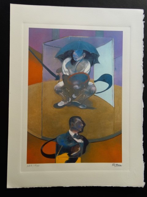 FRANCIS BACON, PLATE SIGNED AND HAND NUMBERED (1 of 3)