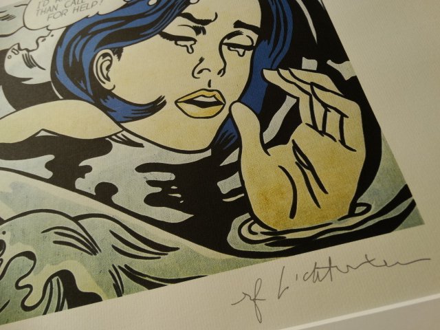 ROY LICHTENSTEIN, LITHOGRAPH, PLATE SIGNED (1 of 3)