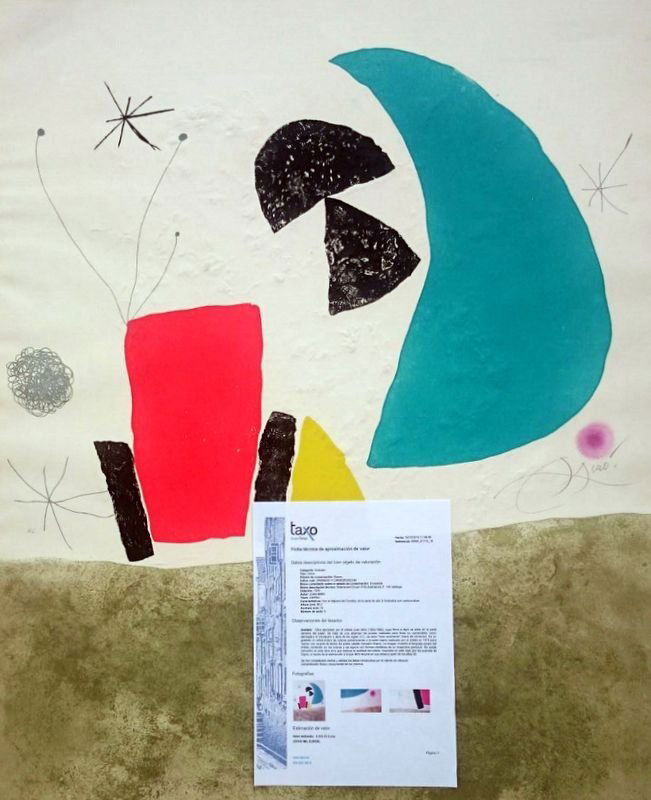 JOAN MIRO, ETCHING AND CARBORUNDUM, 1975 (1 of 8)