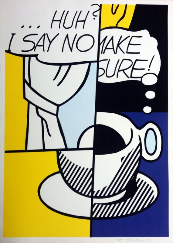 Roy LICHTENSTEIN (1923-1997) Title : Huh? (1 of 3)