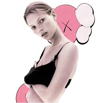 Kate Moss Urban Street photographic image: Kaws photographic image over professional epson paper17 x 22 inches (43.18 x 55.88 centimeter)Frame not included