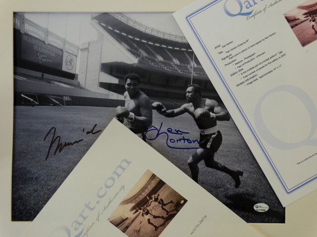 Muhammad Ali & Ken Norton -Hand signed- 2 COAs (1 of 10)