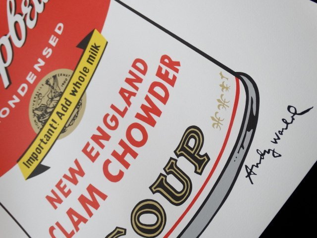 ANDY WARHOL, CAMPBELLS LITHOGRAPH SIGNED HAND NUMBERED (1 of 4)