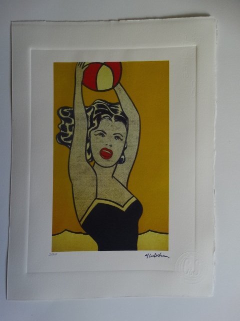 ROY LICHTENSTEIN PLATE SIGNED AND HAND NUMBERED (1 of 6)
