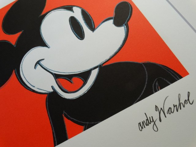 ANDY WARHOL, MICKEY MOUSEPLATE SIGNED AND HAND NUMBERED (1 of 3)