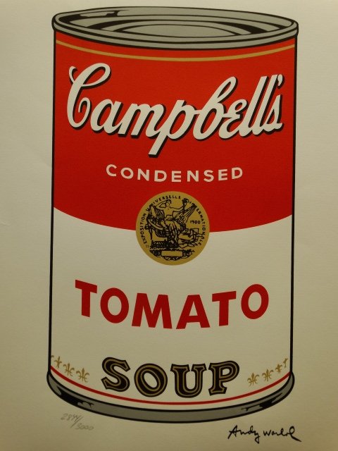 ANDY WARHOL, PLATE SIGNED AND HAND NUMBERED (1 of 2)