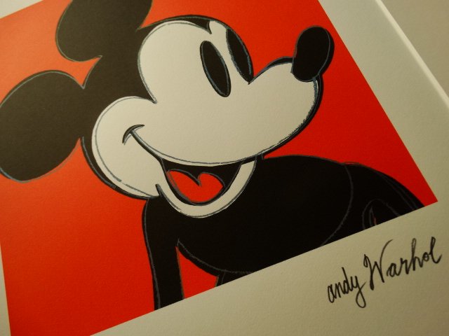 ANDY WARHOL, MICKEY MOUSE PLATE SIGNED  HAND NUMBERED (1 of 4)