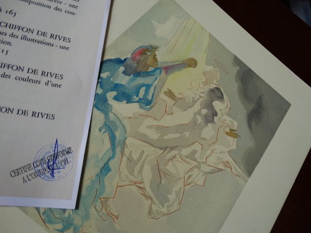 Salvador Dali, gravure 1963+ justification (1 of 4)