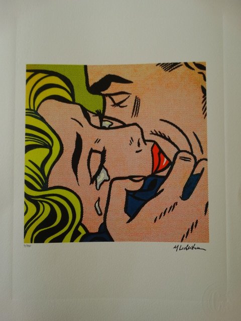 ROY LICHTENSTEIN PLATE SIGNED AND HAND NUMBERED (1 of 5)