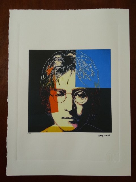 ANDY WARHOL PLATE SIGNED AND HAND NUMBERED (1 of 4)