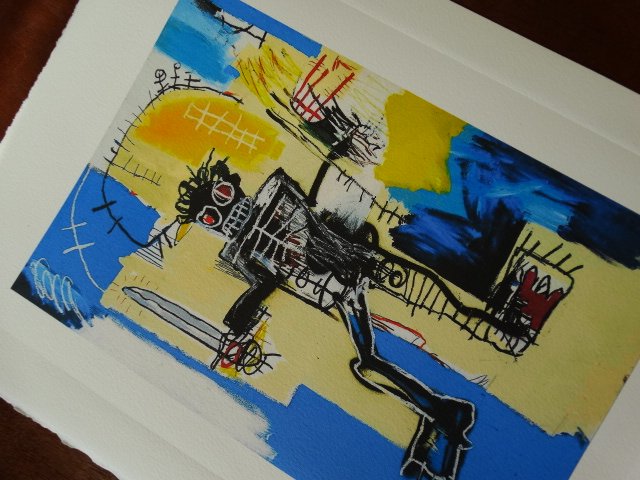 JEAN-MICHEL BASQUIAT PLATE SIGNED AND HAND NUMBERED (1 of 3)