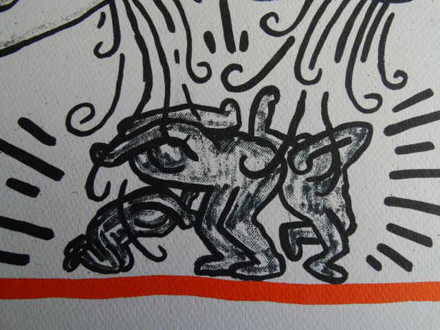 KEITH HARING LITHOGRAPH, 1990 (1 of 3)