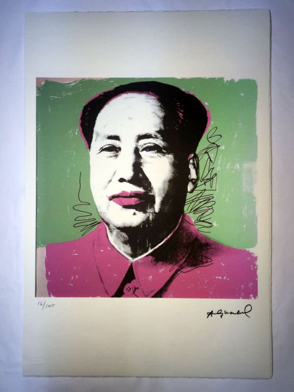 Andy Warhol Lithograph 57 x 38 Arches France Dry stamp (1 of 6)