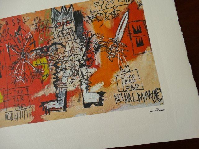 JEAN-MICHEL BASQUIAT PLATE SIGNED AND HAND NUMBERED (1 of 5)