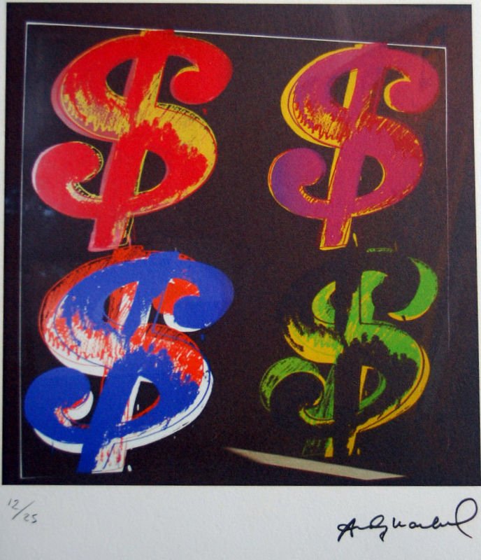 ANDY WARHOL - Lithograph - Paper BFK. 30x42 cm. Signed (1 of 3)