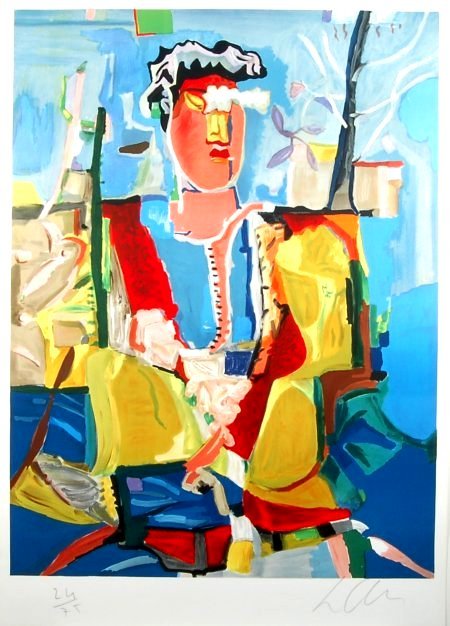 Sandro Chia (Born 1946), Italian. Color lithograph, (1 of 1)