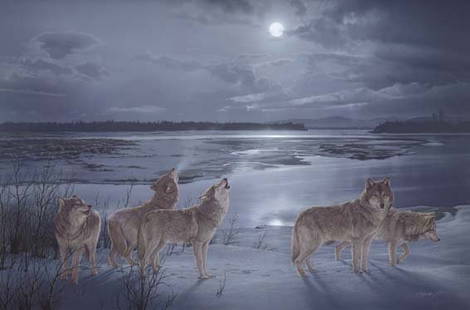 DANIEL SMITH…MOON SONG CANVAS SIGNED AND NUMBERED: MOON SONG CANVAS SIGNED AND NUMBERED - SMITH DANIEL PRINT SIZE 24 X 36 EDITION SIZE :250