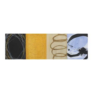 MARIA LOBO - OUTSIDE THE LINES 3: Maria Lobo - Outside the Lines 3 - Edition Size: 450 Size: 16 x 54 Medium: Unstretched Canvas