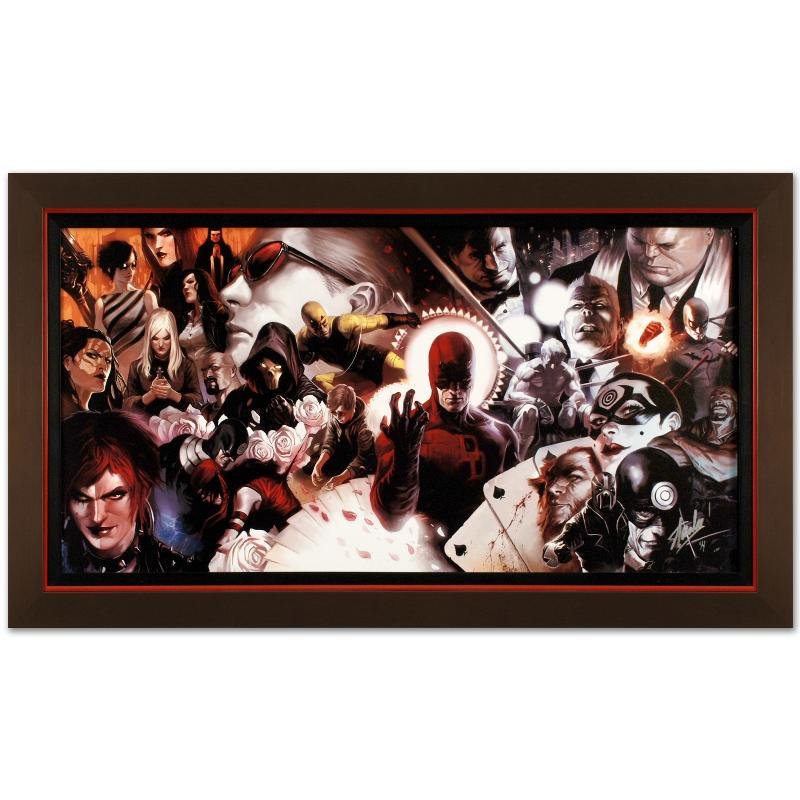 STAN LEE...DAREDEVIL #500: STAN LEE...DAREDEVIL #500…"Daredevil #500" on Canvas 43" x 25" by Marko Djurdjevic and Marvel Comics. Numbered 1 Out of Only 4 Pieces and Hand Signed by Stan Lee. Comes with C.O.A. Custom Framed and
