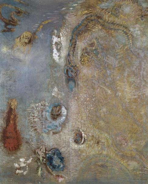 ABSTRACT FANTASY … ODILON REDON: Odilon Redon - Abstract Fantasy - 24 1/4 X 30 In. - This Giclée Print Is Gallery Stretched And Ready To Hang Or Lean Against A Wall, Or Display On An Easel. Print Available Today. Because There Is No