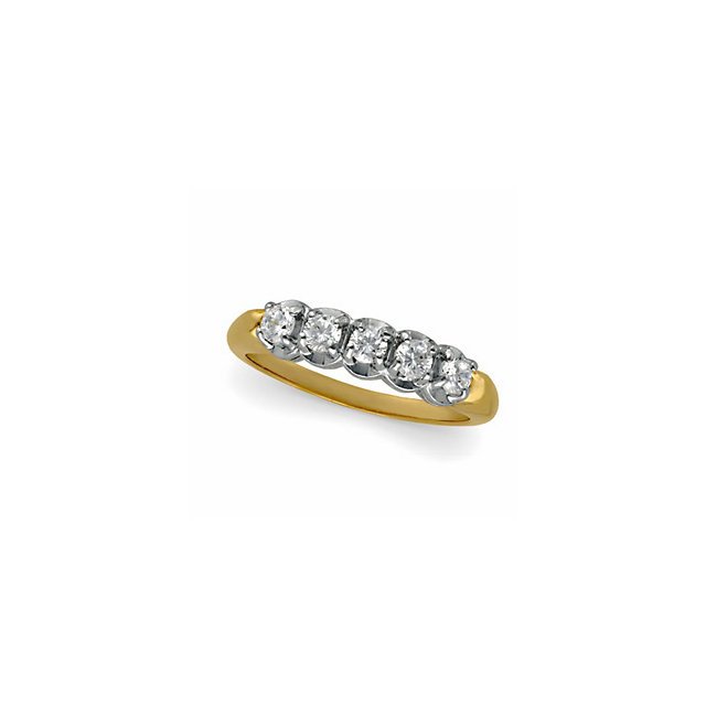 1/3 CTW DIAMOND ANNIVERSARY BAND: 1/3 CTW Diamond Anniversary Band…./ 14Ky_14Kw / 1/3 Ct Tw / P / Two Tone Diamond Band Weight: 2.061DWT GramWeight: 3.21 Ring Size: 6