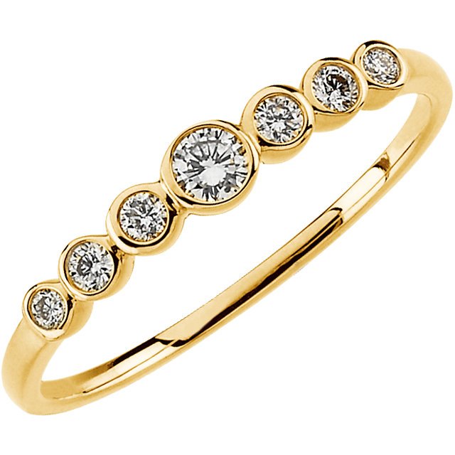 1/5 CTW DIAMOND ANNIVERSARY BAND: 1/5 CTW Diamond Anniversary Band…./ 14Ky / 1/5 Ct Tw / P / Diamond Anniversary Band Weight: 0.9DWT GramWeight: 1.4 Ring Size: 6