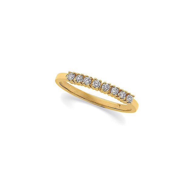 1/6 CTW DIAMOND ANNIVERSARY BAND: 1/6 CTW Diamond Anniversary Band…./ 14Ky / 1/6 Ct Tw / P / Diamond Band Weight: 1.1232DWT GramWeight: 1.75 Ring Size: 6