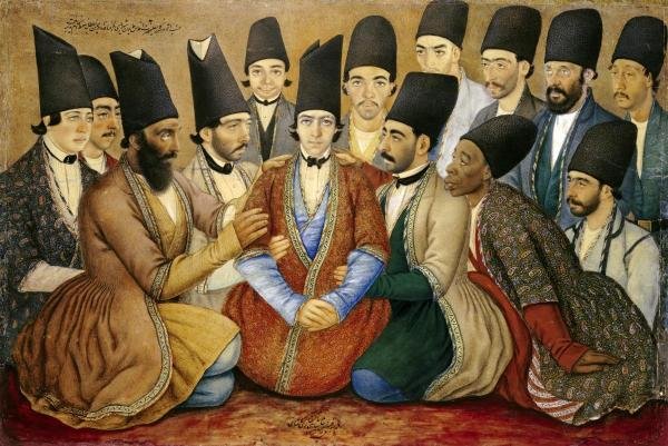 A YOUNG QAJAR PRINCE AND HIS ENTOURAGE…ABU'L HASAN: Abu'l Hasan Ghaffari Kashani - A Young Qajar Prince And His Entourage - 40 X 26 3/4 In. - This Giclée On Canvas Is Gallery Stretched And Ready To Hang