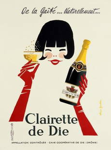 CLAIRETTE DE DIE…ALAIN GAUTHIER: Alain Gauthier - Clairette De Die - 29 3/4 X 40 In. - This Giclée On Canvas Is Gallery Stretched And Ready To Hang