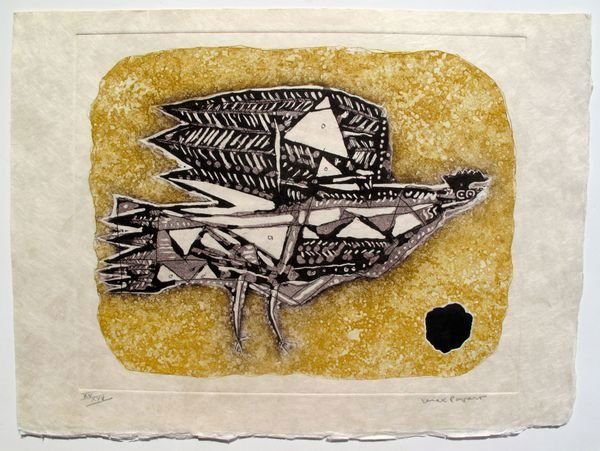 Max Papart Oiseau Hand Signed Limited Edition Etching (1 of 1)