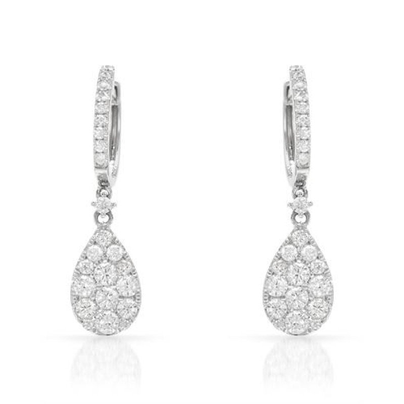 Earrings...18k White Gold 6.8 Gram 1.1ct Diamond Si1 G: 18k White Gold 6.8 Gram 1.1ct Diamond Si1 G . Metal: Gold. Metal Stamp: 18 Metal Weight: 6.8 Metal Color: White. Primary Stone: Diamond. Primary Stone Weight: 1.1. Stone Clarity: Si1. Primary Stone Co