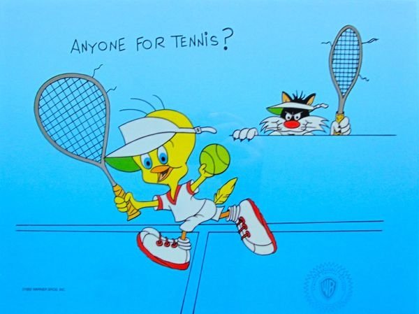 Warner Bros Sylvester & Tweety "Anyone For Tennis” (1 of 1)