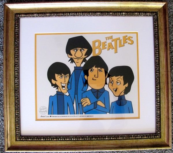 The Beatles” Framed Animation Cartoon Sericel Art Cel (1 of 1)