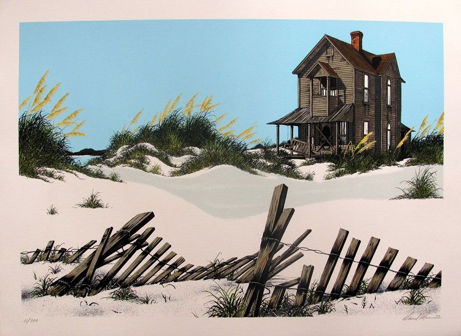 David Mann "Haunted Hand Signed Limited Edition: Lithograph Hand Signed By David Mann Titled "Haunted. This Piece Was Produced On Archival Quality Paper. This Piece Was Hand Signed By David Mann Himself. Pencil Numbered From An Edition Of 300. Image