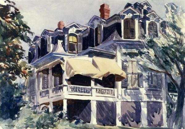 Edward Hopper - The Mansard Roof, 1923 (1 of 1)