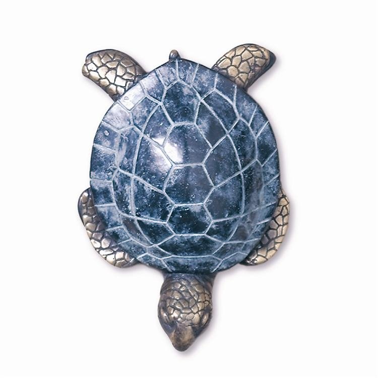 Turtle Doorknocker: Turtle Doorknocker - Dimensions: 6"H 4"W Material: Brass Product Care Instructions