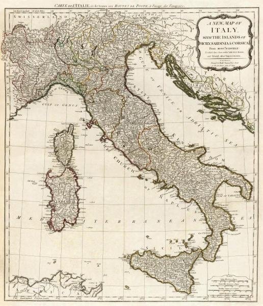 Thomas Kitchin - A New Map Of Italy With The Islands Of (1 of 1)