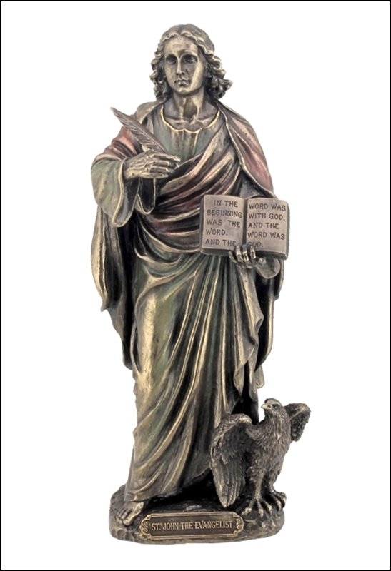 ST. JOHN THE EVANGELIST - Cold Cast Bronze (1 of 1)