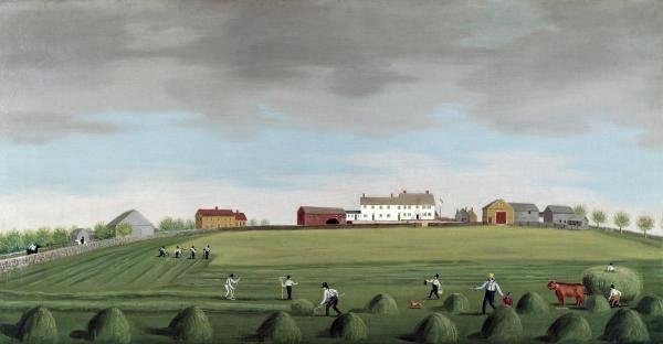 Francis Alexander - Ralph Wheelocks Farm: Francis Alexander - Ralph Wheelocks Farm Size: 44 X 22 7/8 In. - This Is A Gallery Stretched Giclee Print On Canvas. The Piece Was Printed On High Quality Artist Grade 350 Gsm, Acid-free, Archival Can